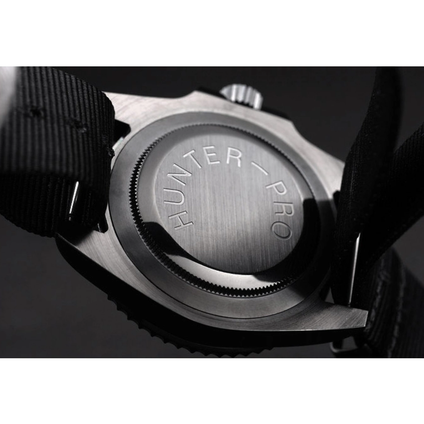 Aaa replica GMT Strap Fabric Swiss Black Rolex Master Dial Pro-Hunter II Black 0804